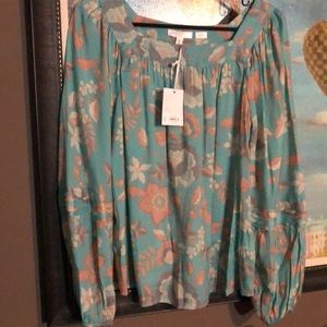 LC Lauren Conrad “love, lauren” M Boho Top NWT